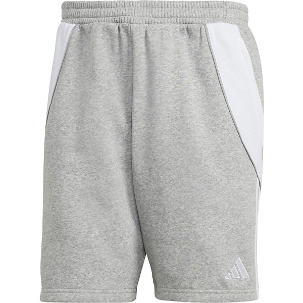 Adidas Tiro 24 Short Sweat Hommes - Gris Clair Mélange / Blanc