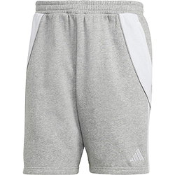 Adidas Tiro 24 Sweatshort Heren - Lichtgrijs Gemeleerd / Wit