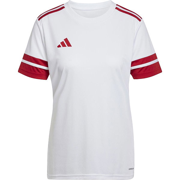 Adidas Squadra 25 Maillot Manches Courtes Femmes - Blanc / Rouge