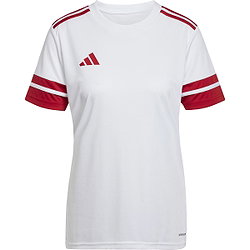 Présentation: Adidas Squadra 25 Maillot Manches Courtes Femmes - Blanc / Rouge