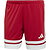 Adidas Squadra 25 Shorts Damen - Rot / Weiß