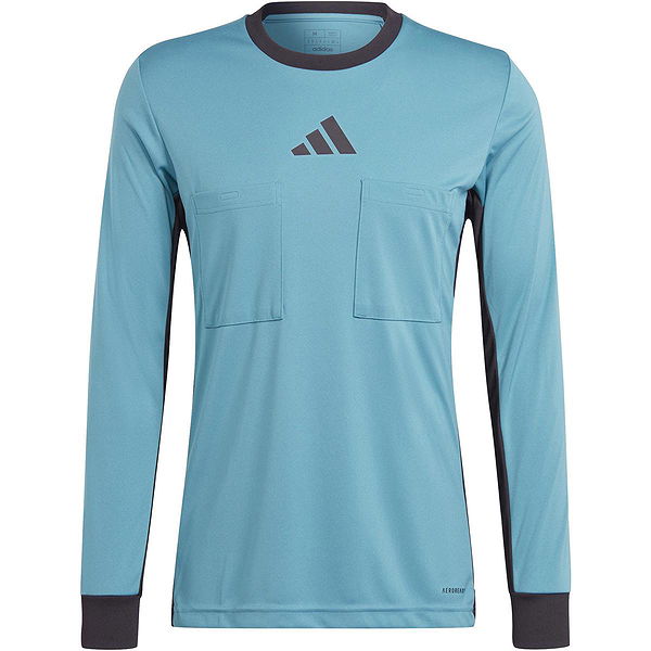Adidas Referee Maillot Arbitre Ml pour Hommes Bleu Noir