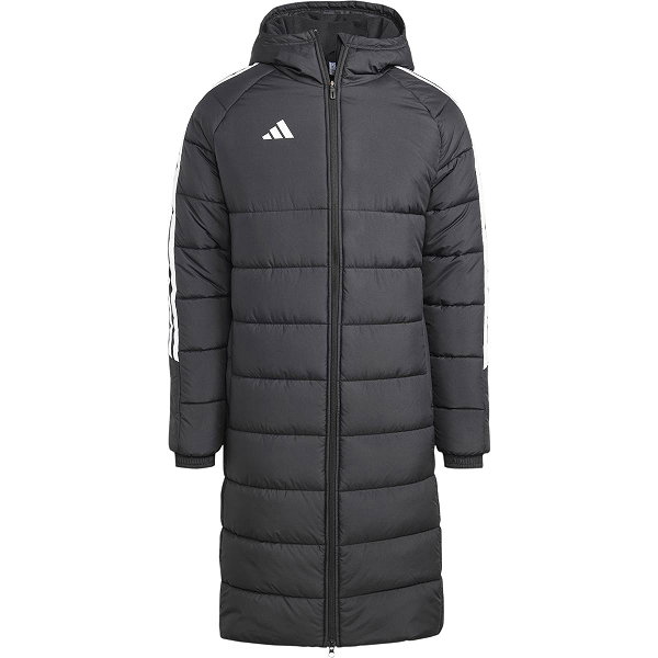 Adidas Tiro 24 Long Coach Jacket Herren - Schwarz / Weiß
