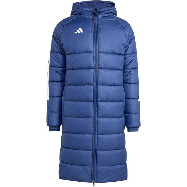 Adidas Tiro 24 Long Coach Jacket Hommes - Navy / Blanc
