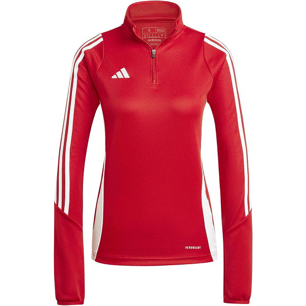Adidas Tiro 24 Ziptop Femmes - Rouge / Blanc