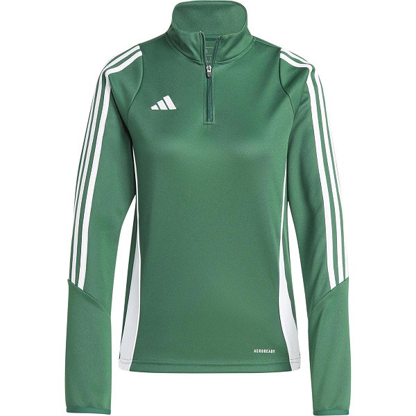 Adidas Tiro 24 Ziptop Dames - Groen / Wit