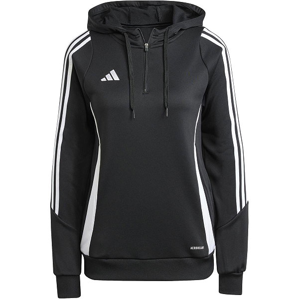 Adidas Tiro 24 Ziptop À Capuche Femmes - Noir / Blanc