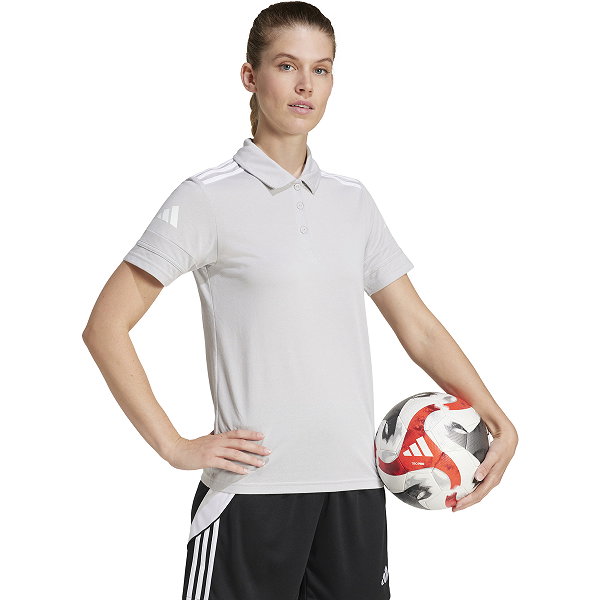 Adidas Squadra 25 Polo Femmes - Gris / Blanc