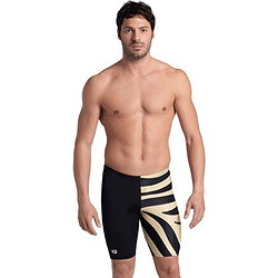 Arena Multi Stripes Zwemshort Heren - Zwart / Wit / Multicolor