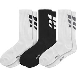 Erima 3 Wings 3-Pack Sportsokken Heren - Wit / Zwart