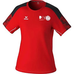 Erima Evo Star T-Shirt Dames - Rood / Zwart