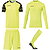 Uhlsport Reaction Set De Gardien De But Enfants - Jaune Fluo / Noir