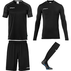 Uhlsport Reaction Set De Gardien De But Enfants - Noir / Anthracite