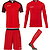 Uhlsport Reaction Set De Gardien De But Enfants - Rouge / Noir
