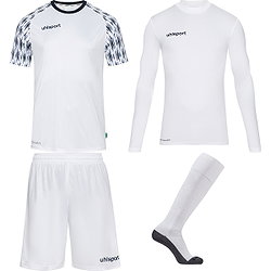 Uhlsport Reaction Set De Gardien De But Enfants - Blanc / Marine