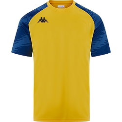 Kappa Daverno Shirt Korte Mouw Kinderen - Geel / Royal