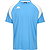 Kappa Loreto Maillot Manches Courtes Hommes - Bleu Ciel / Blanc