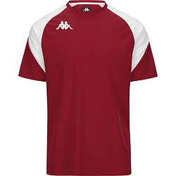 Kappa Loreto Shirt Korte Mouw Heren - Bordeaux / Wit