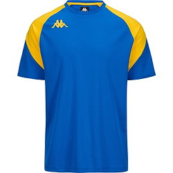 Kappa Loreto Maillot Manches Courtes Hommes - Royal / Jaune