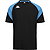 Kappa Loreto Maillot Manches Courtes Hommes - Noir / Bleu Ciel
