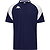 Kappa Loreto Maillot Manches Courtes Hommes - Marine / Blanc