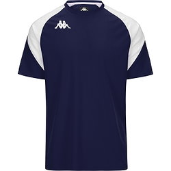 Kappa Loreto Shirt Korte Mouw Heren - Marine / Wit