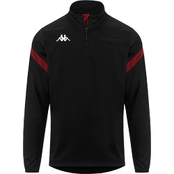 Kappa Core Dolvole Ziptop Kinder - Schwarz / Rot
