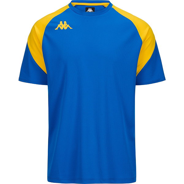 Kappa Loreto Maillot Manches Courtes Enfants - Royal / Jaune