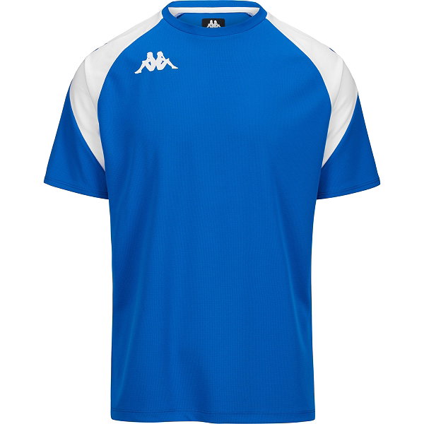 Kappa Loreto Maillot Manches Courtes Enfants - Royal / Blanc