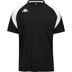 Kappa Loreto Maillot Manches Courtes Enfants - Noir / Blanc