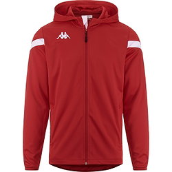 Kappa Core Dolve Hoodie Heren - Rood / Wit