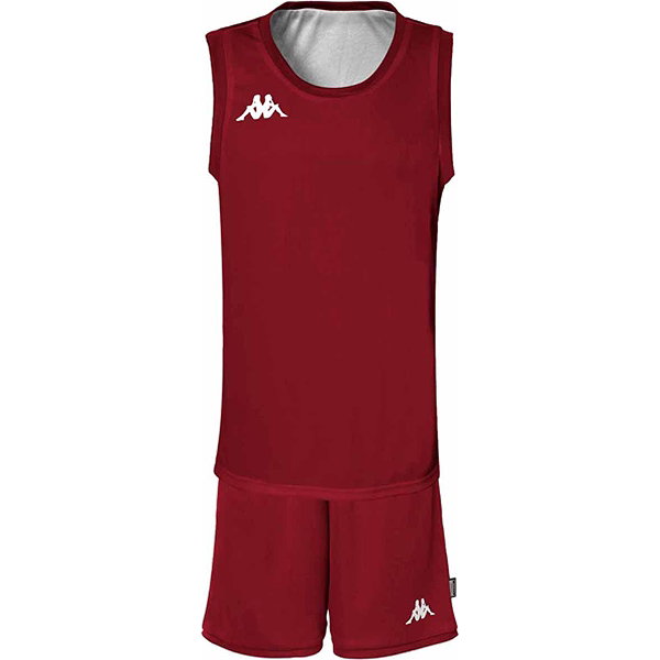 Kappa Dancosi Basketball-Set Reversible Kinder - Bordeaux / Weiß