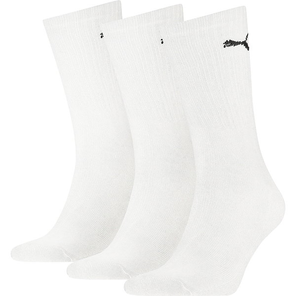 Puma Crew Lot De 3 Paires De Chaussettes De Sport - Blanc