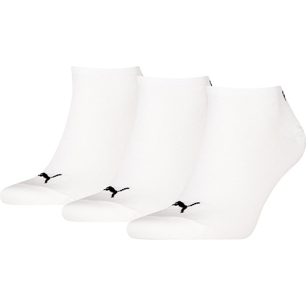 Puma Lot De 3 Paires De Chaussettes Courtes - Blanc