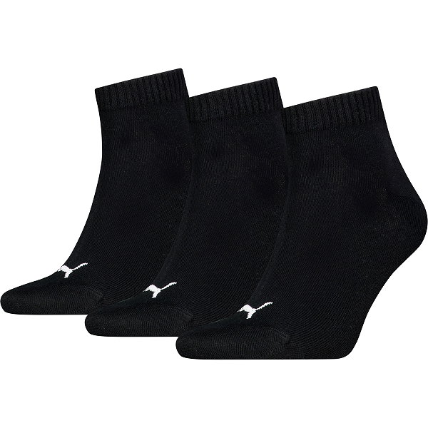Puma 3 Paar Korte Sokken - Zwart