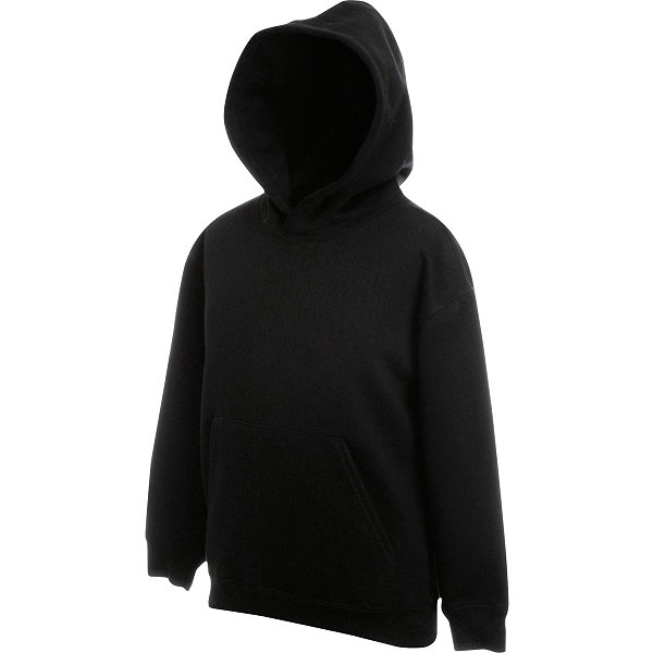 Fruit Of The Loom Classic Sweat À Capuchon Enfants - Noir
