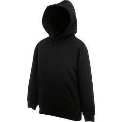Fruit Of The Loom Classic Sweat À Capuchon Enfants - Noir