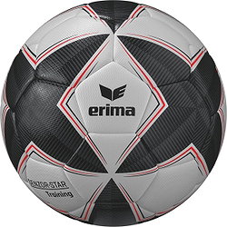 Erima Senzor Star (Size 5) Trainingsbal - Zwart / Grijs