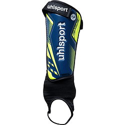Uhlsport Tibia Plate Pro Protège-Tibias - Marine / Jaune Fluo