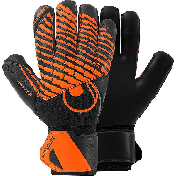 Uhlsport Fm Super Resist+ Hn Gants De Gardien - Noir / Orange Fluo