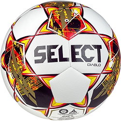 Select Diablo (Size 5) Ballon D'entraînement - Blanc / Rouge / Jaune / Noir