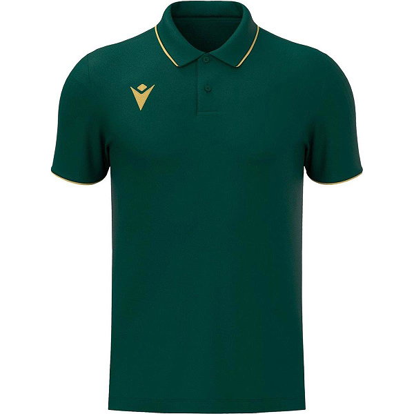 Macron Draco Hero Polo Fonctionnel Hommes - Vert / Or