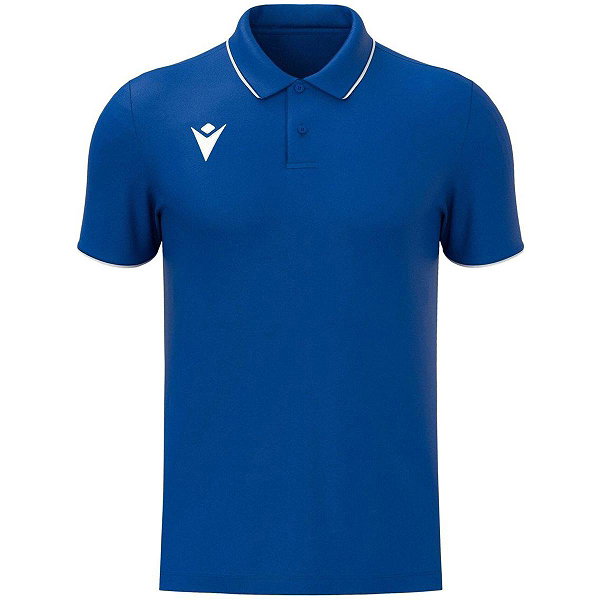 Macron Draco Hero Polo Fonctionnel Hommes - Royal / Blanc