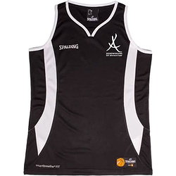 Spalding Jam Basketbalshirt Dames - Zwart / Wit