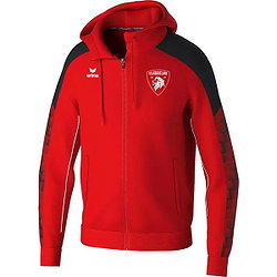 Erima Evo Star Trainingsjack Met Capuchon Heren - Rood / Zwart