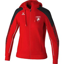 Erima Evo Star Trainingsjack Met Capuchon Dames - Rood / Zwart