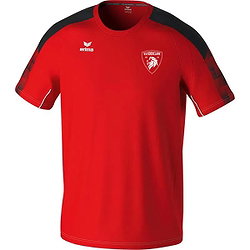 Erima Evo Star T-Shirt Heren - Rood / Zwart