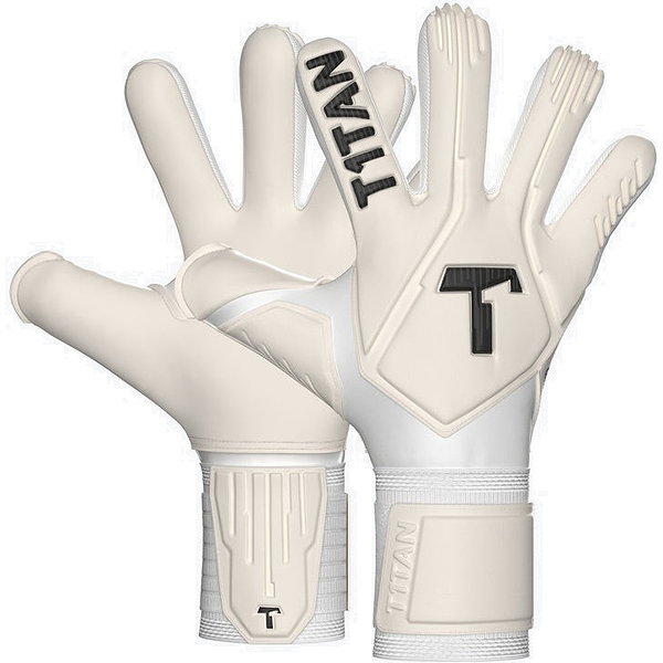 T1TAN Legend 1.0 White-Out Gants De Gardien - Blanc / Noir
