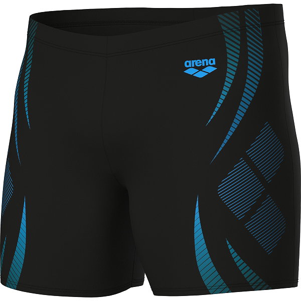 Arena Poseidonia Zwemshort Heren - Zwart / Turkoois