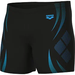 Arena Poseidonia Badeslip Herren - Schwarz / Türkis